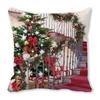 Fashion Peach skin velvet Christmas PillowCase Square Navidad Xmas Cushion Cover Santa Claus Sofa Pillow Cover Christmas