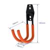 Heavy Duty Wall Mount Metal Hook Garage Organizer Bicycle Ladder Hanger Anti Slip Storage Hook For Garden Tools Home Backyard