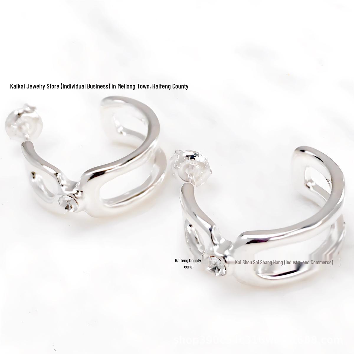 2025 Unode50 Spanish Fashion Hollow Interwoven C-shaped Earrings - Exquisite Romantic Gift for Women