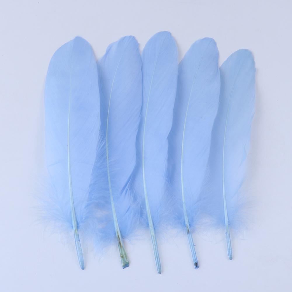 

Natural Goose feathers Dyed Multicolor Swan feather for Crafts Wedding Jewelry Party Accessories 15-20cm/6-8 inch 50 pcs светло-синий
