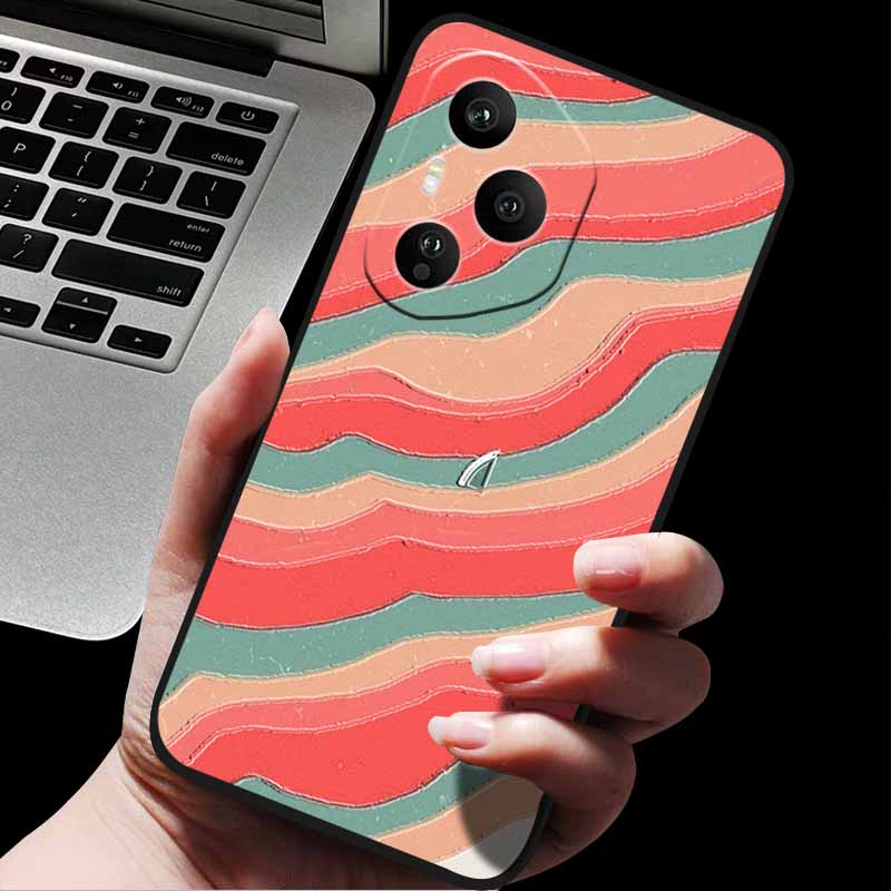 Emboss Case For Honor 400 / 400 Pro / 400 Lite 3D Relief Embossed Retro Silicone Back Cover For Honor 400 Pro 400 5G Soft Emboss