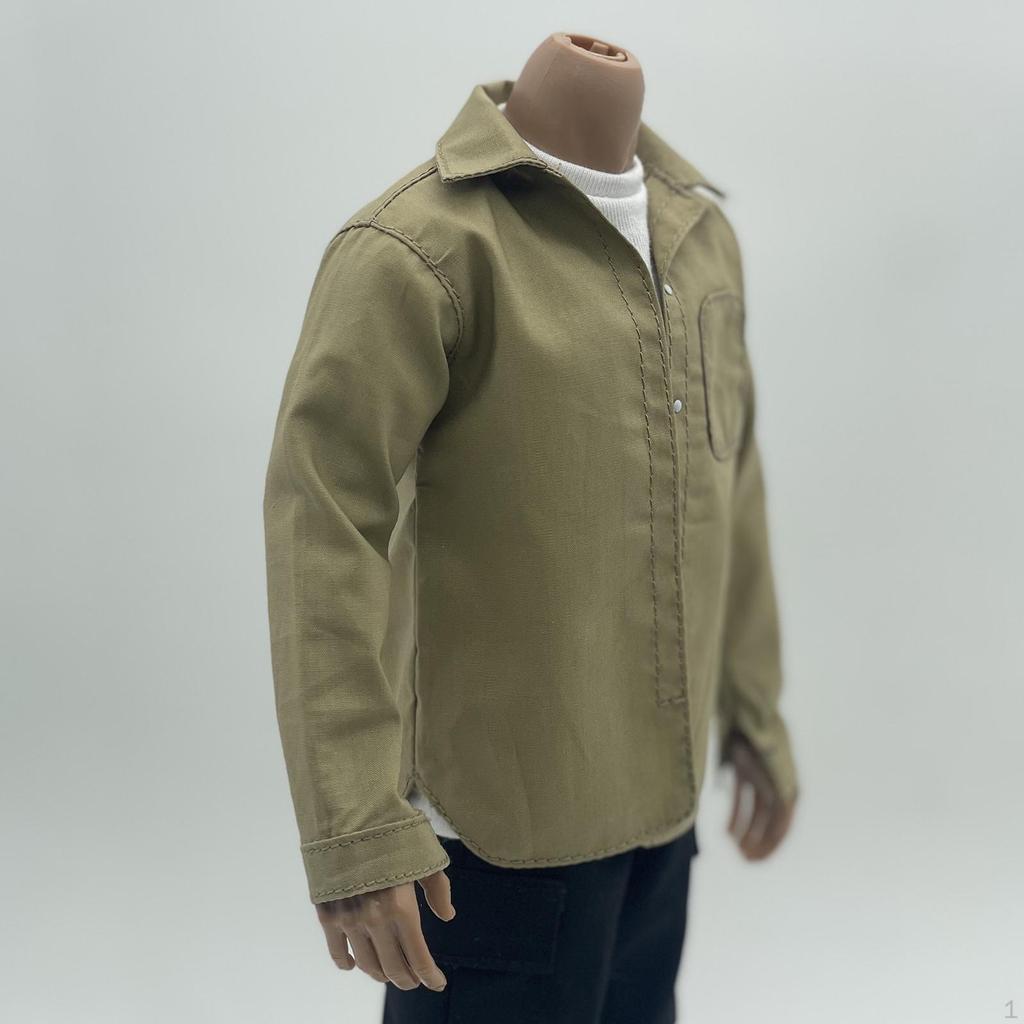 1/6 Scale Male Casual Shirt ,Figures Costume, Practical Convenient Costume Accessory