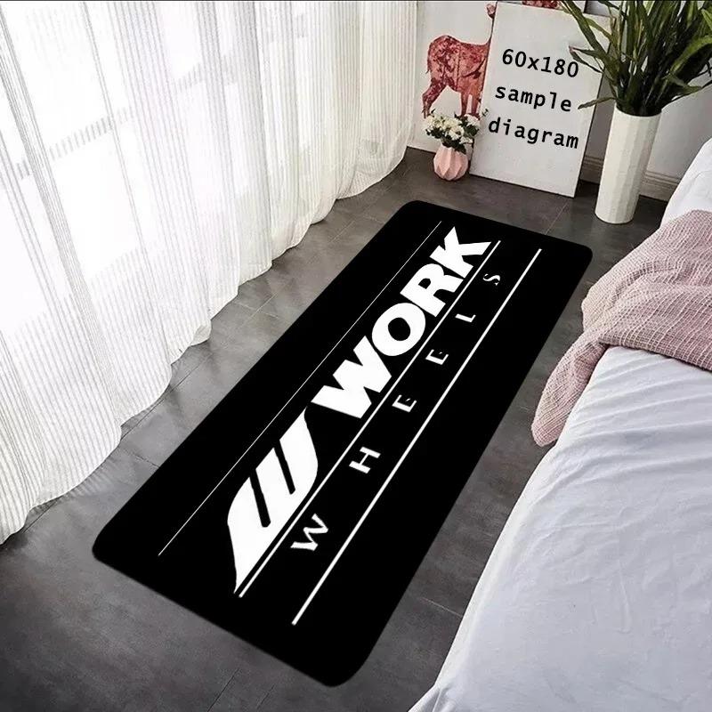 Entrance Doormats Work Wheel Hub - Non-slip Bedroom Mat for Hallway Kitchen Floor Car Boot Carpets Room Decor Bathroom Rugs