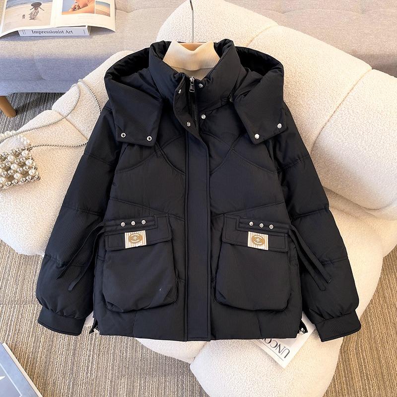 Winter new fattened large size short down cotton-padded clothes women's loose cotton-padded clothes thickened cotton-padded jackets trendy jackets
