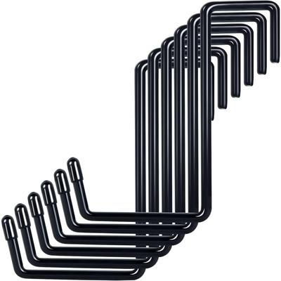 Lot de 6 crochets de garage robustes en S, sans perçage, pour échelle, vélo, chevron, outil de rangement de jardin