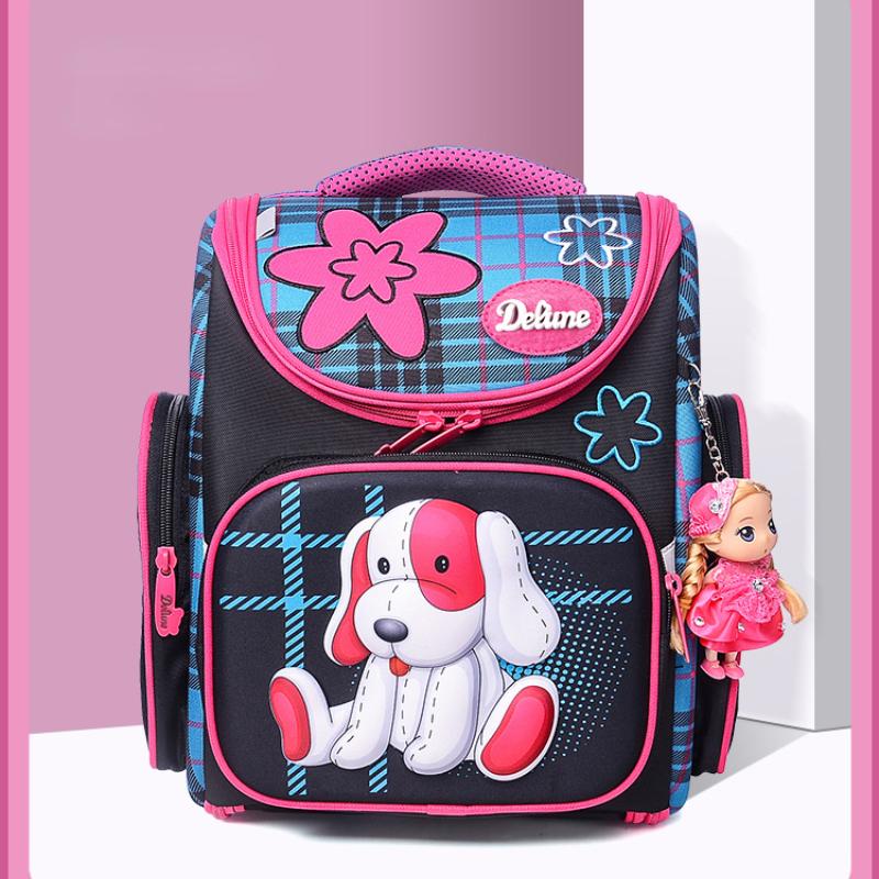 Детские школьные ранцы Мужские и женские рюкзаки для снижения нагрузки для учащихся — фото 7