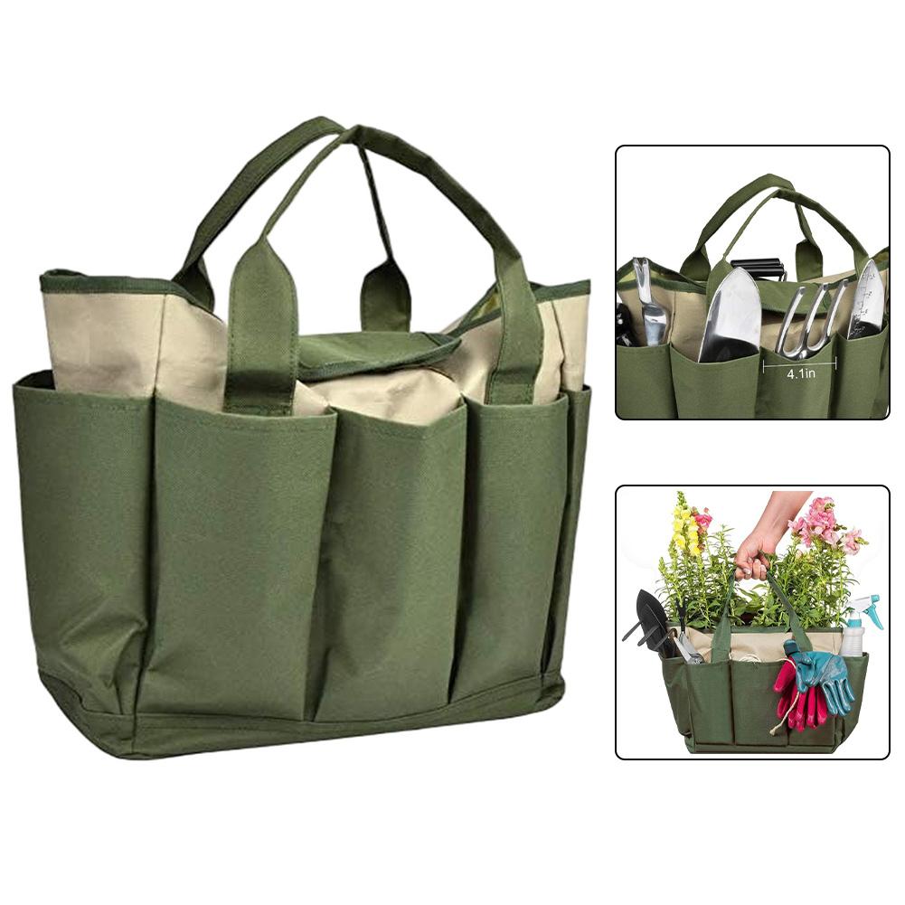 1PC Tool Storage Package 600D Oxford Cloth Garden Tool Bag 12"x6.4"x12inch Gardening Pots,Planters Accessories Storage Packaging