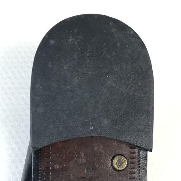 Vintage 80s-90s Made In Germany Lloyd Genuine Leather Wingtip Shoes Size 43 9F 27.5cm Black(USED)