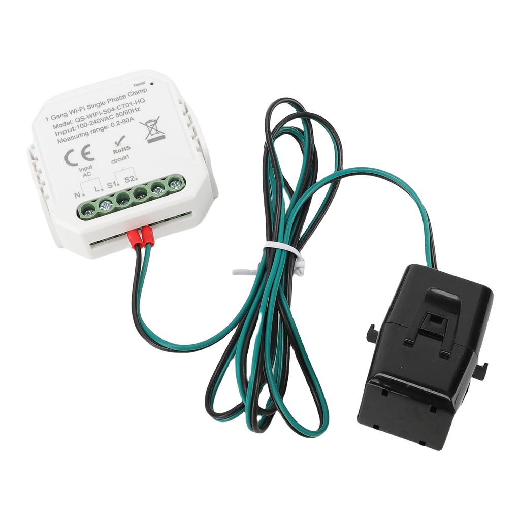 Smart Home Energy Monitor Single Phase Meter Consumption Monitor Real Time Data Display for Solar PV System Monitoring