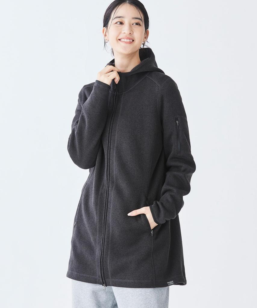Sweater Fleece US Fit Size 0PPK912004 L.L.Bean Women's L.L.Bean Coat, Regular, Medium, Gray,