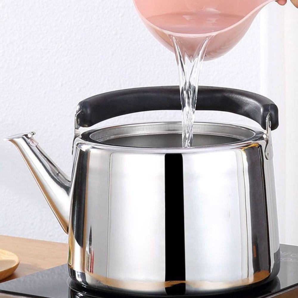 Stainless Steel Whistle Kettle 2/4/6/8L Tea Pot General Boiling Water Kettle  Induction Cooker