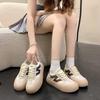 2025 autumn new fashion Korean version of simple sports little white shoes casual retro ugly cute running board shoes
