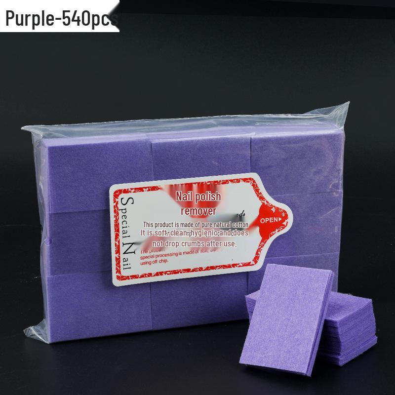 Durable, Lint-Free Nail Polish Remover Pads - Ideal for Manicures and Beauty Salons