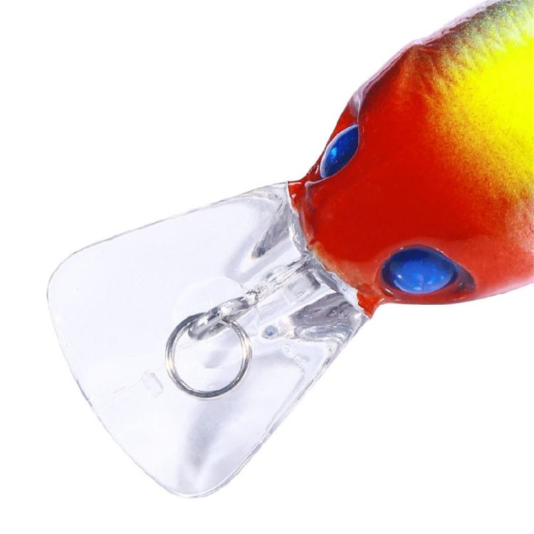 5Pcs Small Crankbait Wobbler Artificial Hard Baits Topwater Crank Wobbler with Tackle Box Plastic Fishing Baits