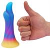 Luminous Anal Plug Mixed Colors Dildo Female Masturbator Adult Sex Toys Realistic Penis Silicone Dick BDSM