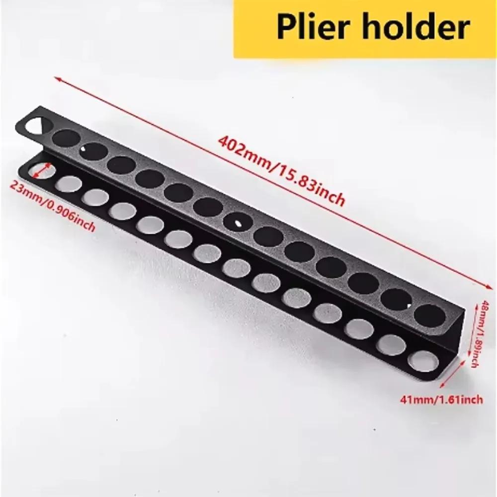 

1Pcs New Workshop Accessory Pliers Holder Hand Tool Wall Mounted Screwdriver Wall Rack Steel Hammer Plier Tool Storage Organizer
