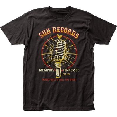 Sun Records Studio Mic Mens T Shirt Music Classic Concert Rock Band Tee Black Unisex T-Shirt