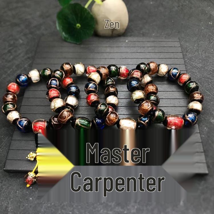 Incense Ash Glaze Five-Color Treasure Beast Bracelet for Men and Women