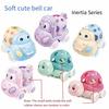 Baby Toy Car Rattle Roll Cars for Toddler 1-3 Press and Go Car Friction Powered Truck Soft Rattles for Babies Girl Birthday Gift