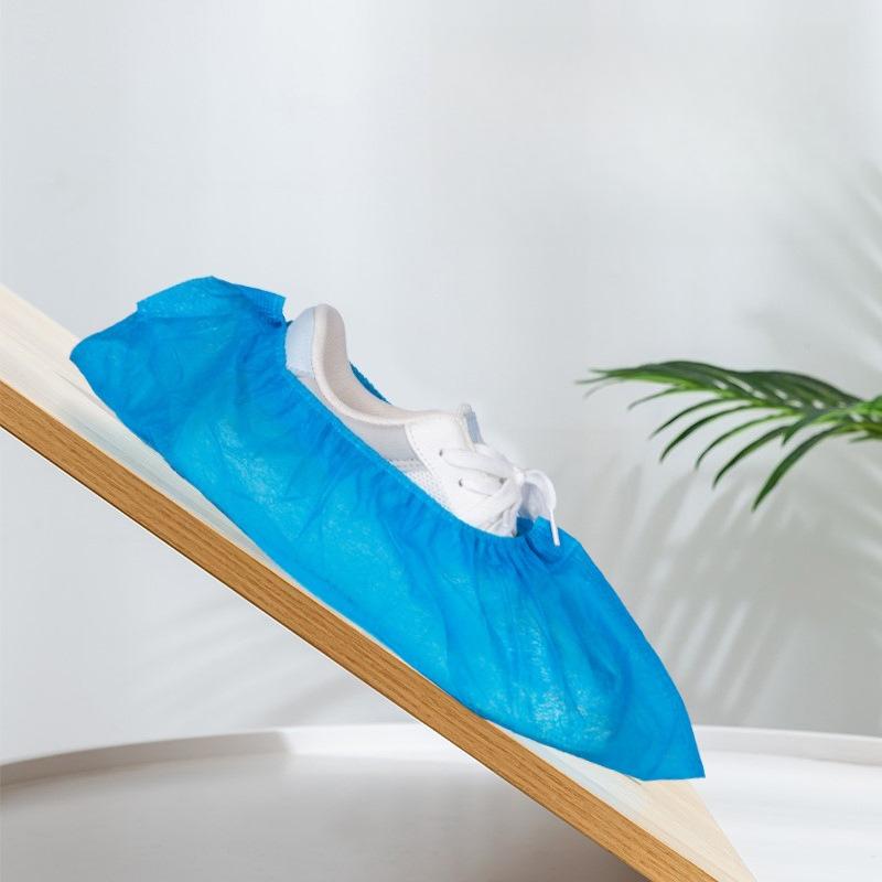10pcs Disposable Shoe Cover Dustproof Non-slip Dhoe Cover Students Adult Non-woven Household Supplies Foot Cover Shoe Protector