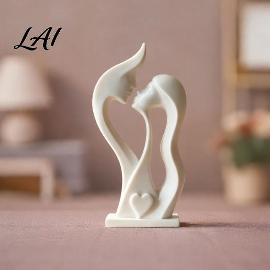 Sweet Love Symbol Gifts for Wedding Abstract Couple Figurine Modern Minimalist Lover Statue Home Decor Romantic Sculpture Thoughtful Keepsake