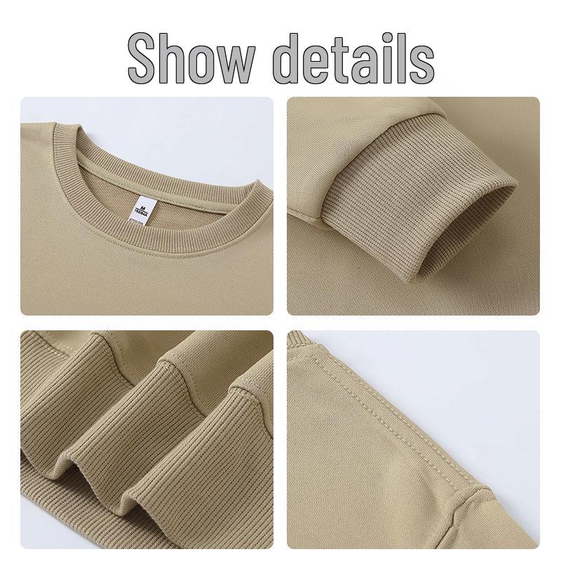 2025 Women's Custom Thick Loose Round Neck Hoodie - Autumn/Winter Fashionable Casual Long Sleeve Workwear Uniform