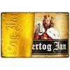 Mfoever Tin Sign Vintage Hertog Jan La Chouffe Beer Themed Metal Tin Sign Retro Belgian Brewery Wall Art Decor for Bar Pub Man Cave Rustic Iron P