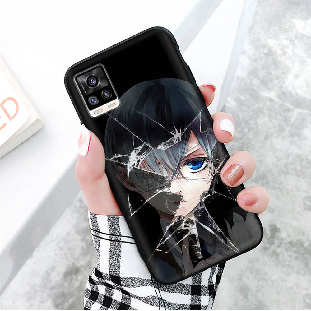 Black Case for Xiaomi Redmi 13C Note 9 iPhone XR 7 8 14 15 11 12 13 X XS Pro Max Samsung A25 S23 S24 FE Ultra Plus Black butler