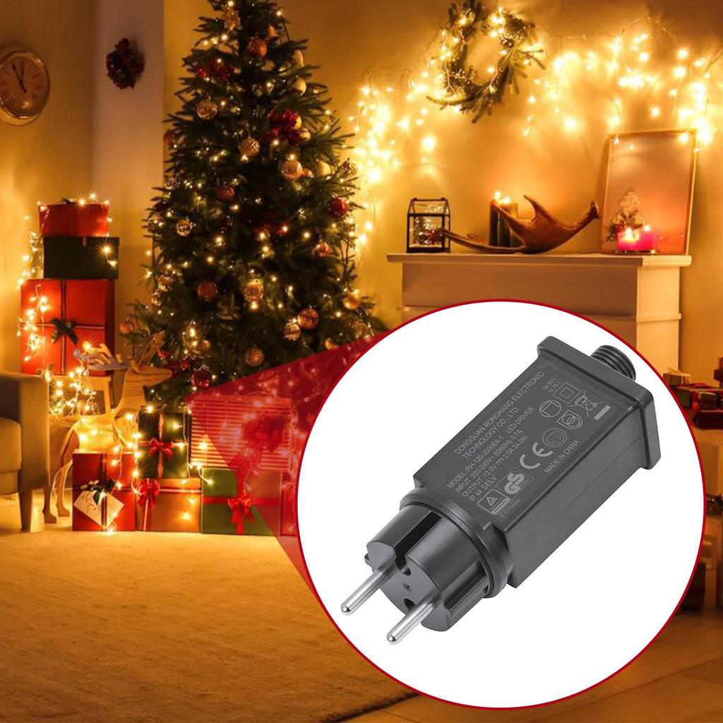 12V EU Plug LED Light Power Supply Adapter Outdoor Light Power Supply Adapter IP44 Waterproof Transformer For Outdoor Yard