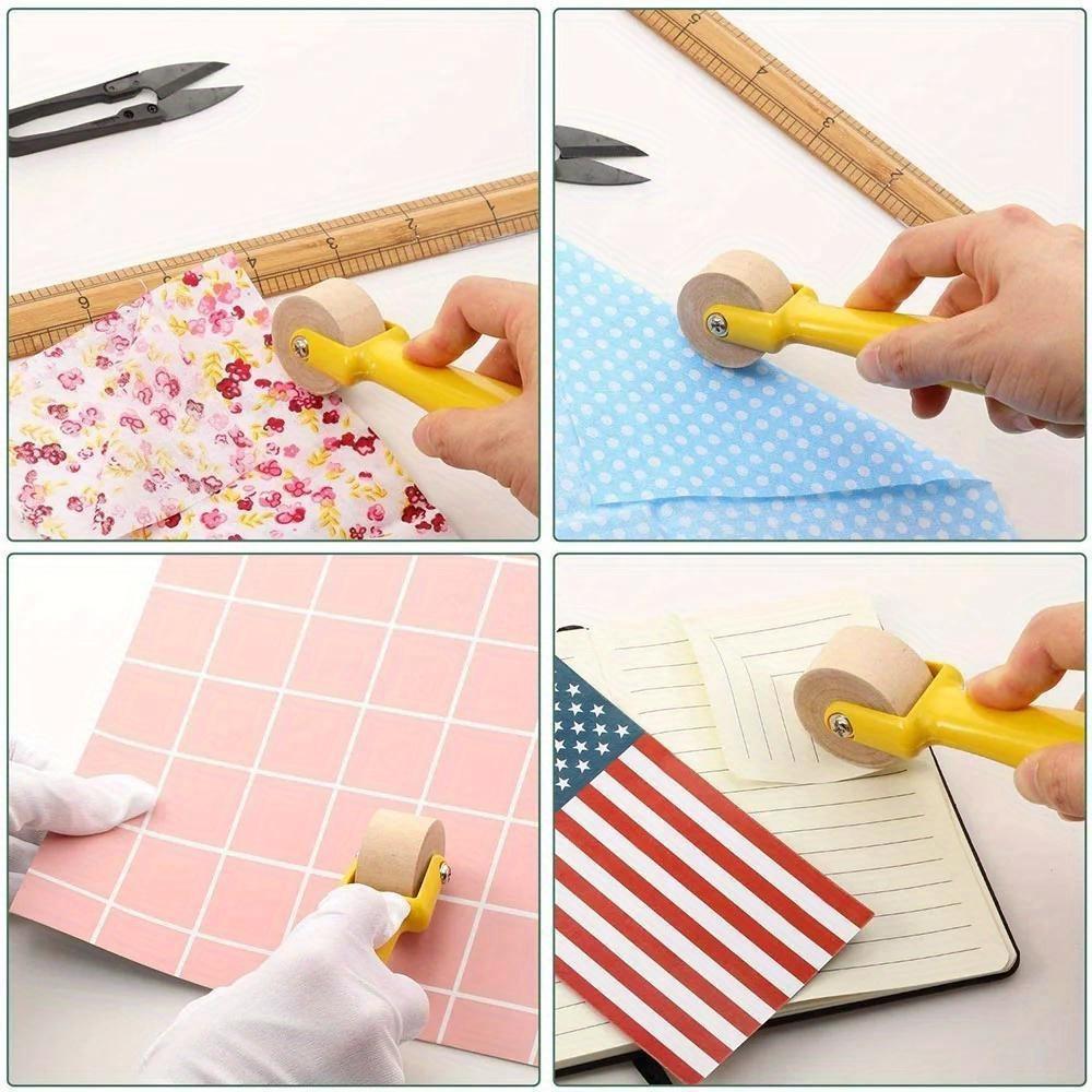 Quilting Seam Roller Sewing Seam Roller Wallpaper Roller with Easy To Grip Handle for Quilting Sewing Print Ink Home Decoration