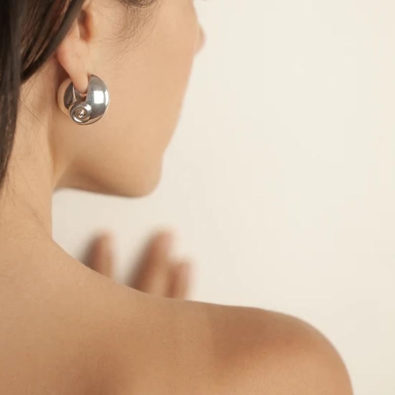 Unique Personality, Fashionable Spiral Ear Buckle Earrings, Niche Design, Simple Temperament, Trendy Style Earrings, Women
