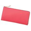 [Kipris] Granoworks Long Wallet L-Zip Round Compact Womens Leather Rose Pink X Gray 8725