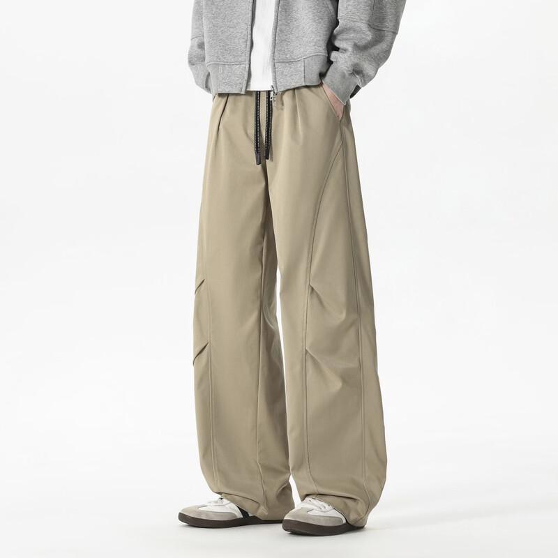 WRPCE Men's Solid Casual Straight-Leg Cargo Pants