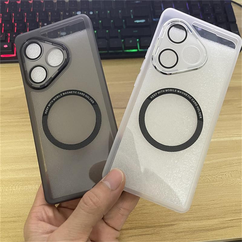 Magnetische Hülle für Realme GT 6 T GT Neo 6 SE Silikon Klar Für MagSafe Abdeckung Für Realme GT6 Neo 6 6SE 5G Kamera Schutz Hülle