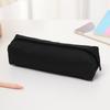 1pc Small Solid Color Simple Zipper  Pencil Case Mini Pen Bags Stationery for School Office Suppliers