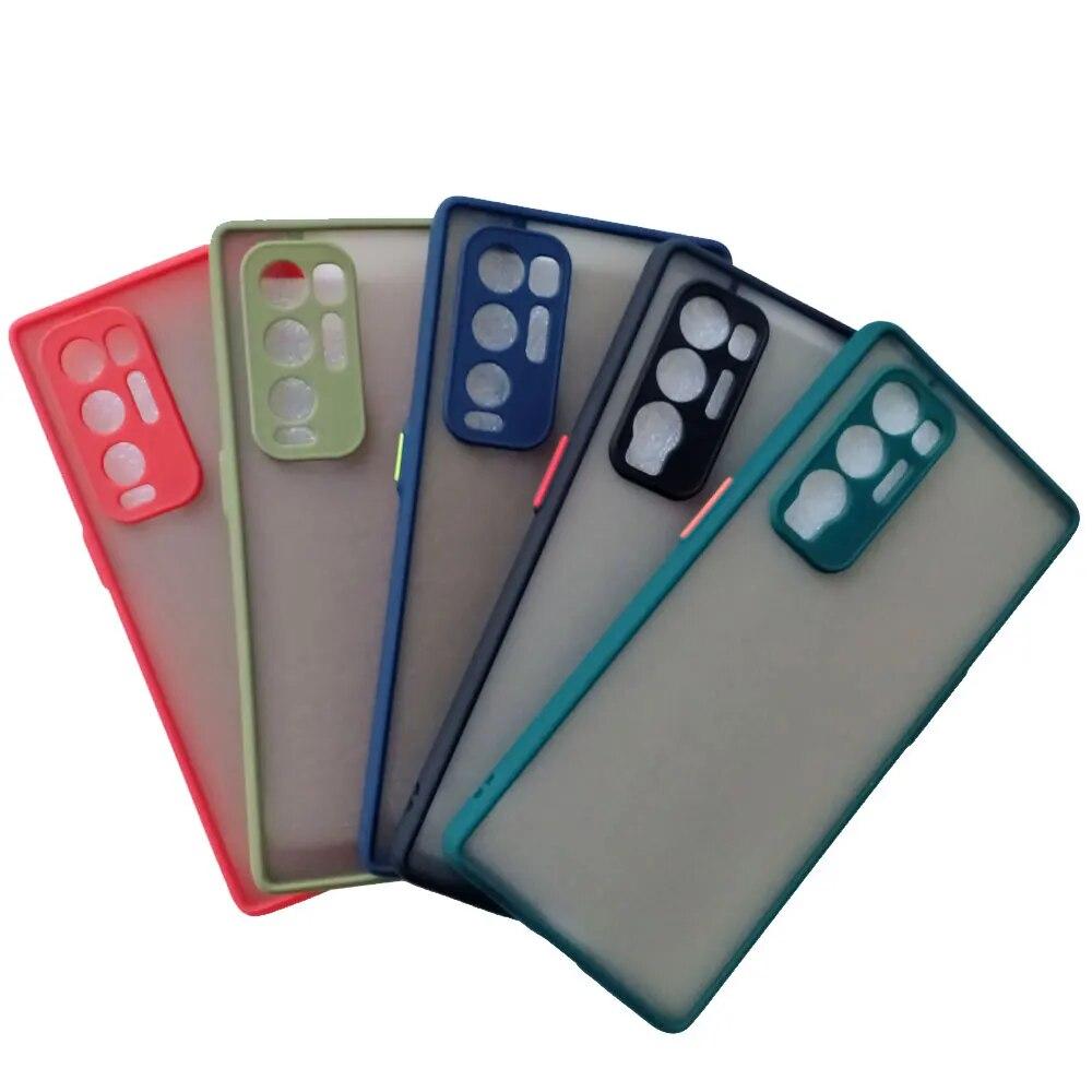 For Oppo Find X3 Neo Case Camera Lens Protection Phone Case For Oppo Find X3 Neo Cover CPH2207 Hard Matte Transparent Shockproof