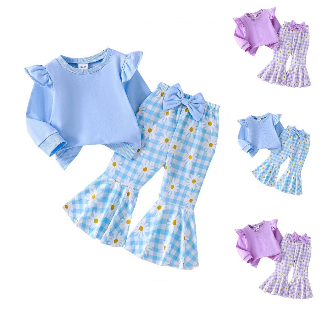 Kids Casual Long-Sleeve Set, Comfortable Daily Wear Outfits