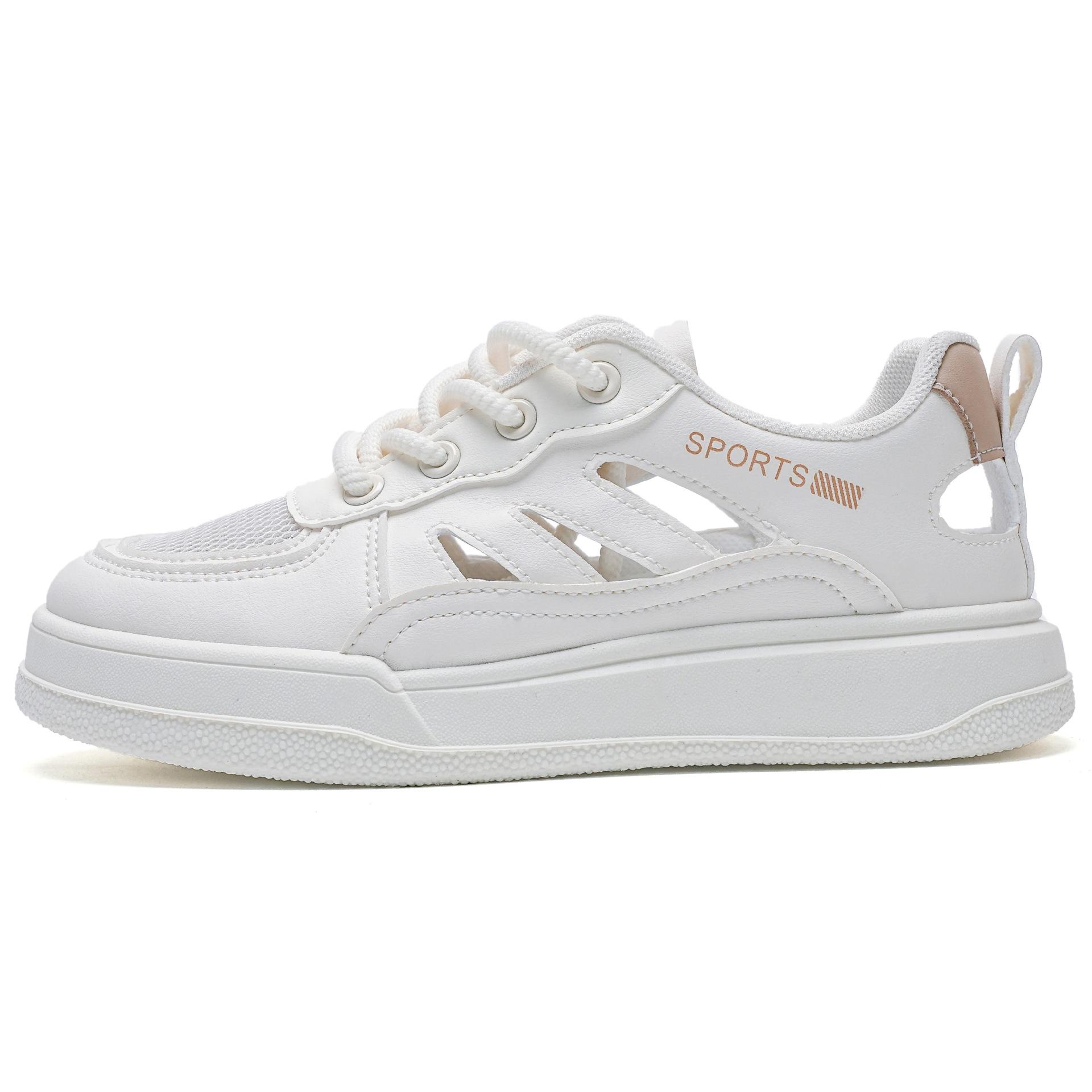 Маленькие белые туфли женские летние новые полые женские туфли универсальные тонкие — фото 5