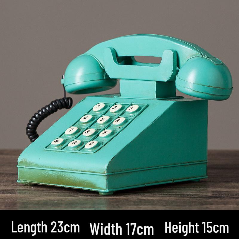 Retro British-Style Telephone Prop for Photography and Decor