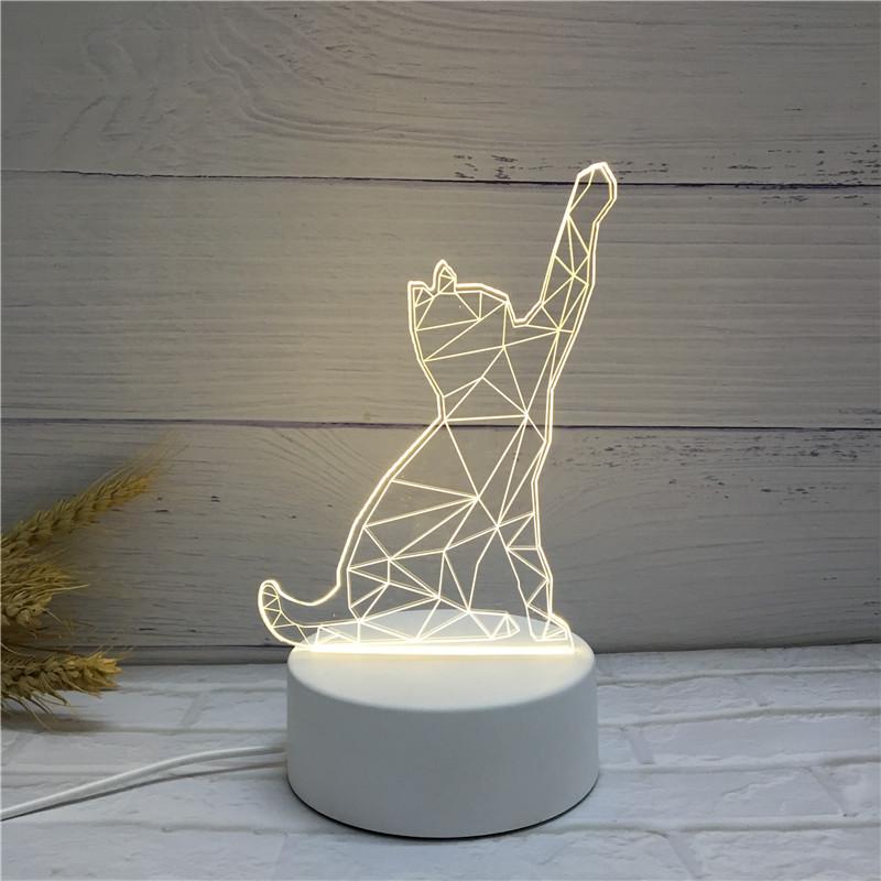 Acrylic 3D Night Light - Custom Table Lamp with Logo, Ideal for Events & Christmas Gifts