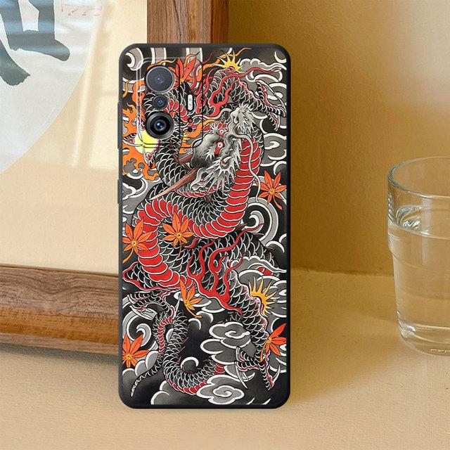 Fashion Chinese Tiger Dragon Phone Case For Samsung Galaxy Note 20 Ultra 10 Plus 8 9 S22 S21 S23 5g S20 Silicone Cover Funda