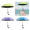 Beach Umbrella with Adjustable Clamp Portable Multipurpose Sun Protection Umbrella for Pool Beach Outdoor Backyard Balcony