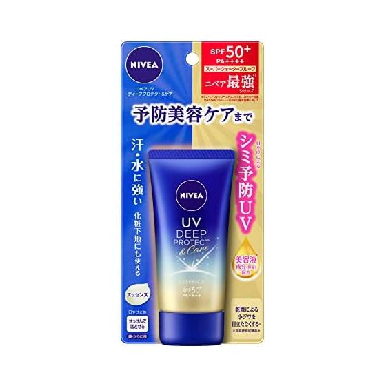 NIVEA NIVEA UV Глубокая защита и уход Эссенция 50 г SPF50+ / PA++++ УФ-средство для ухода за красотой для профилактической красоты (предотвращение пятен и веснушек, вызванных