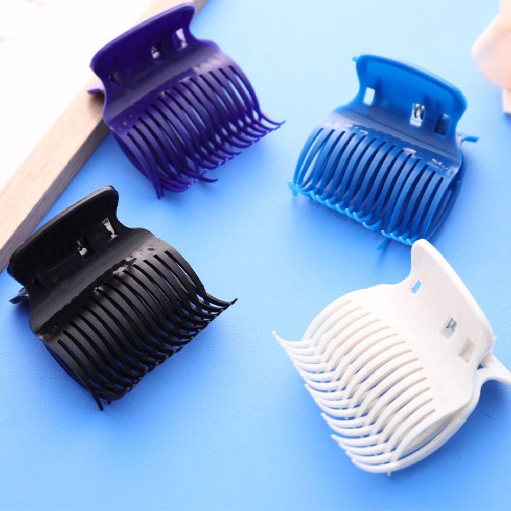 12pcs/set White Hair Dye Perm Insulation Clips Black Hot Roller Super  Professional