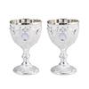 Elegant Gold High-Stem Wine Glasses