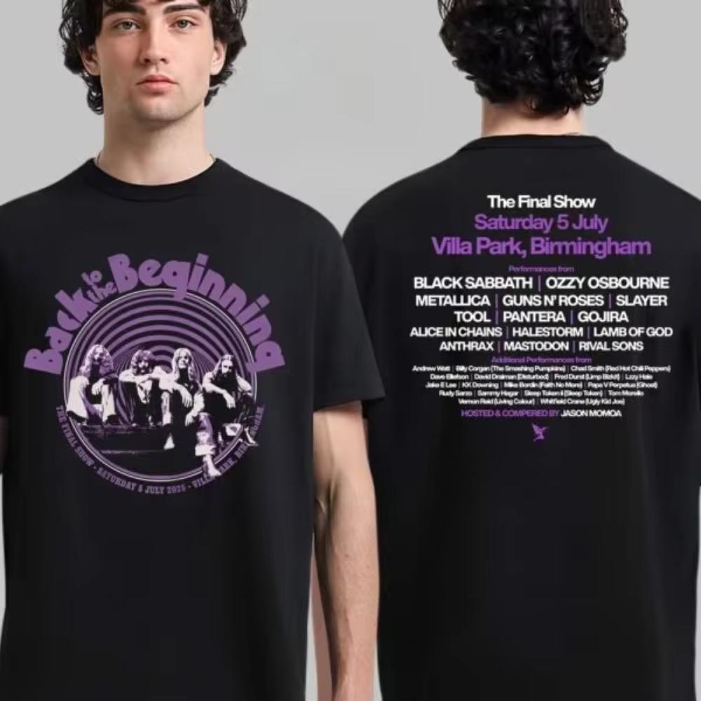 Black Sabbath and Ozzy Osbourne Back To The Beginning Merch Event Tees with Lineup Men Women T-Shirt Ins Y2k New Brand New Style