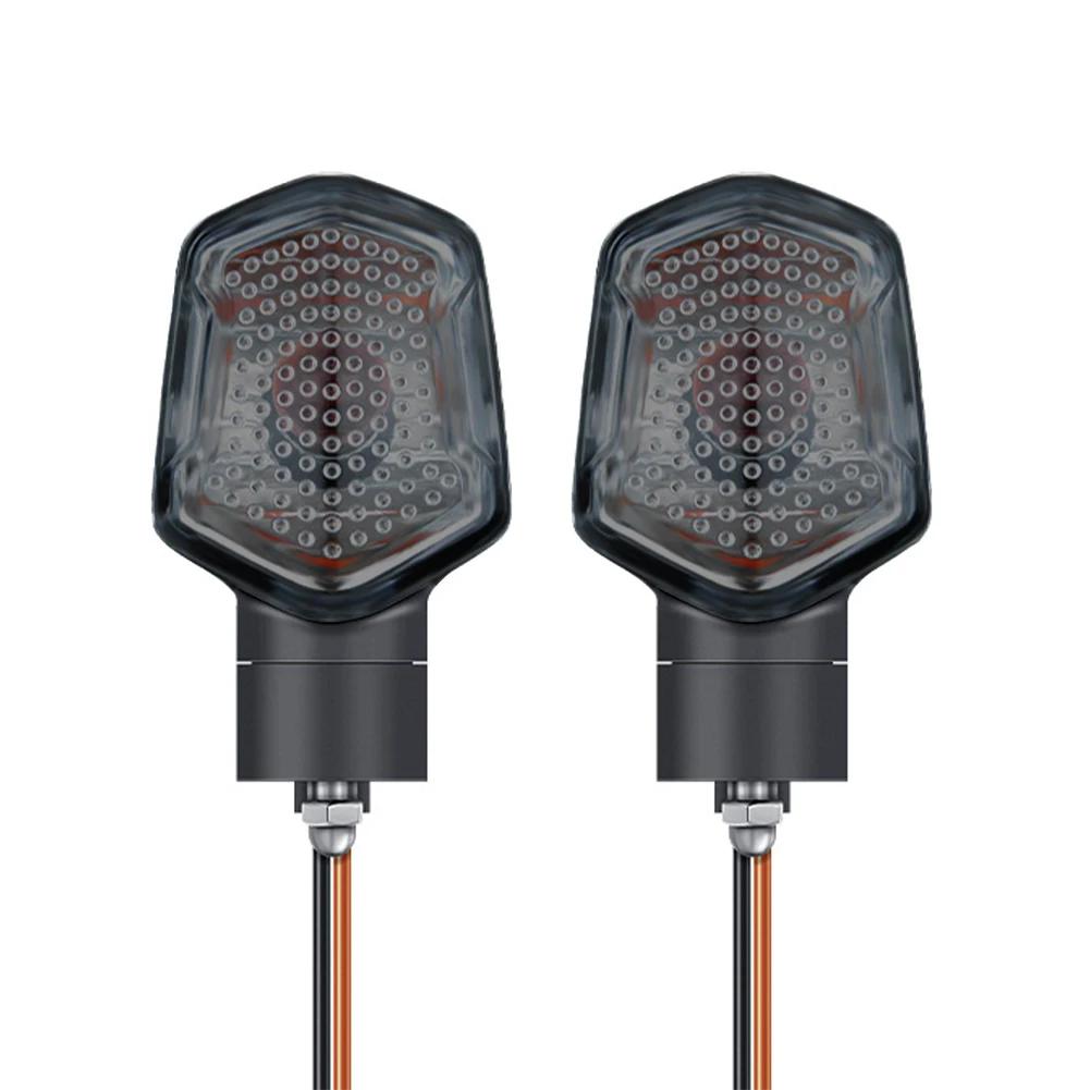 

2Pcs Motorbike Blinker Front Rear Universal Moto Accessories Signal Lamp DC 12V Motorcycle LED Turn Signal Lights for MSX125 M3 сірий