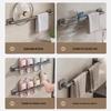 Punch-Free Bathroom Storage & Slipper Rack