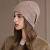 Thick Rabbit Fur Pullover Hat Women's Ear Protection Knitted Hat
