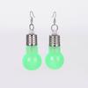 Stylish Luminous Multi-Color Light Bulb Pendant Earrings - Durable, Creative, and Fashionable Statement Piece.
